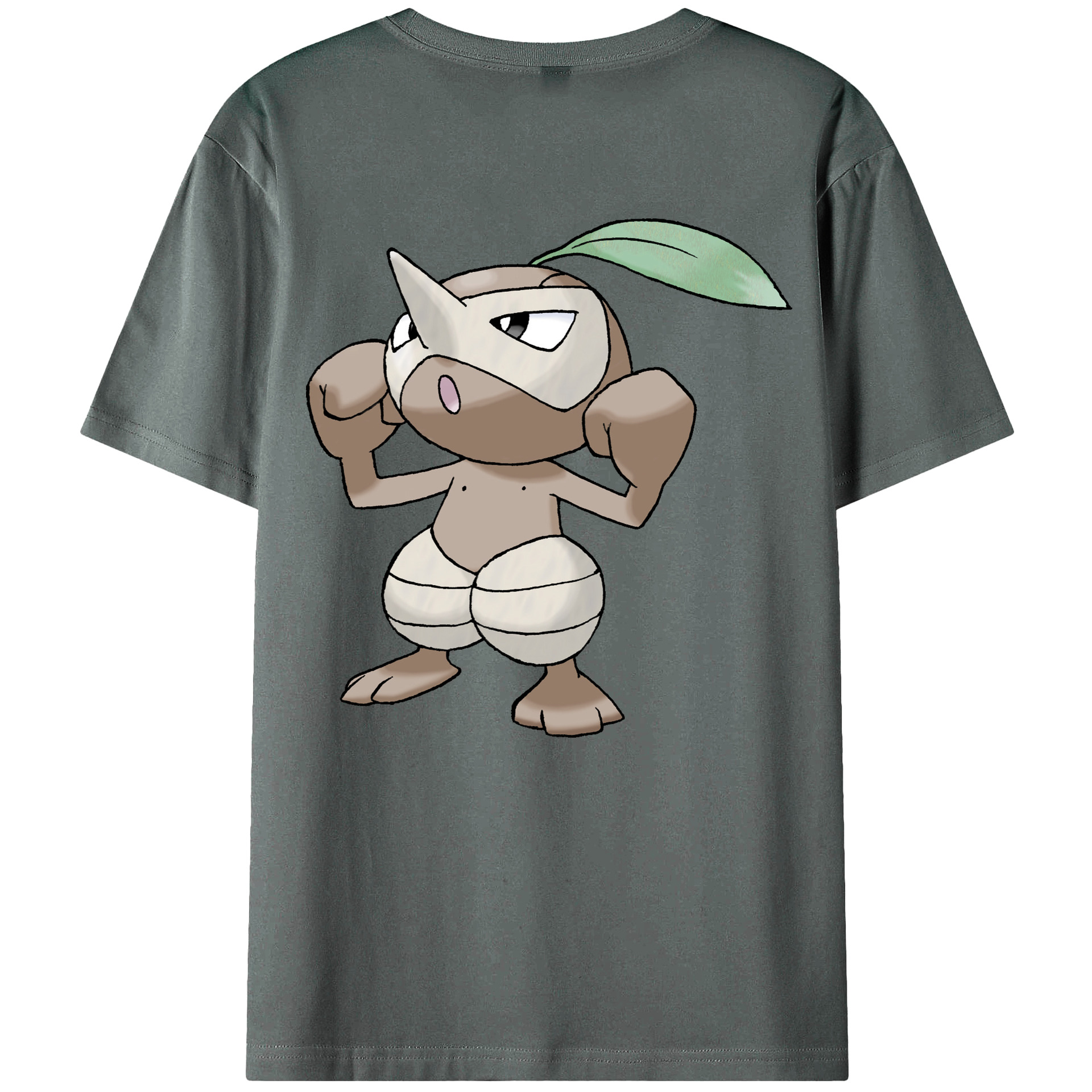 （画像用） ポケットモンスター Pokémon 綿100％ メンズ半袖Tシャツ（バックプリント） 通気性